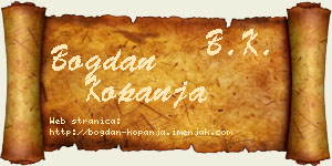 Bogdan Kopanja vizit kartica